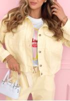 Sztruksowa Bunda Fooling Yourself ružová