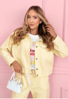 Sztruksowa Bunda Fooling Yourself ružová