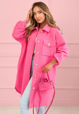 Visk&oacute;zov&yacute; kab&aacute;t s vreckami Kaori fuchsiov&yacute;