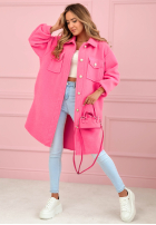 Kabát z kieszeniami Kaori béžový