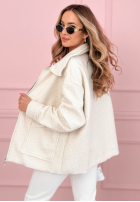 Krátka Bunda sherpa kożuszek Azalea fuchsiová