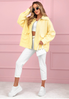 Krátka Bunda sherpa kożuszek Azalea fuchsiová