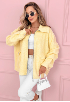 Krátka Bunda sherpa kożuszek Azalea fuchsiová