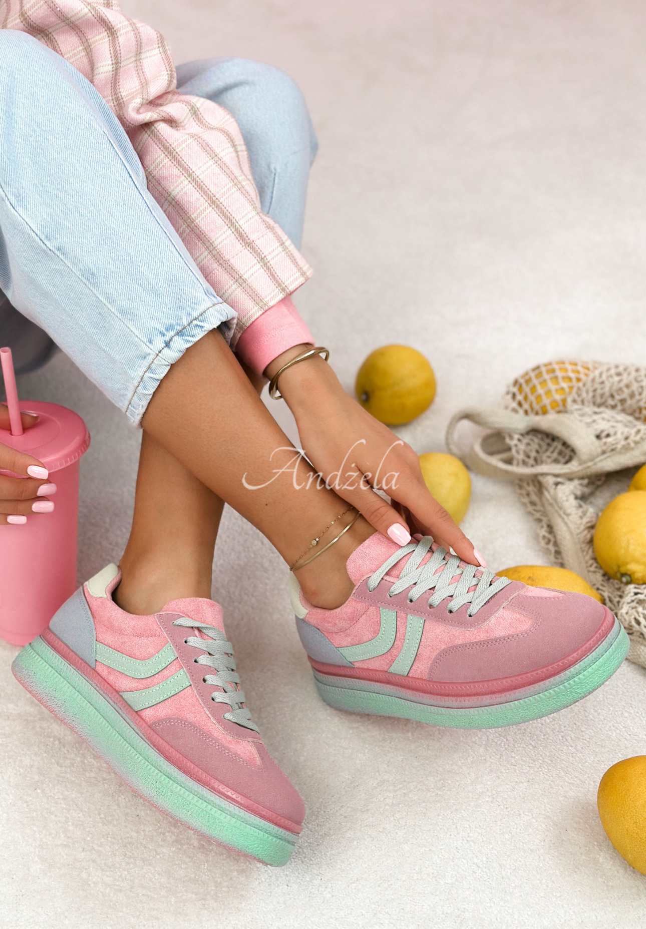 Tenisky Flexi Feet púdrovo ružová