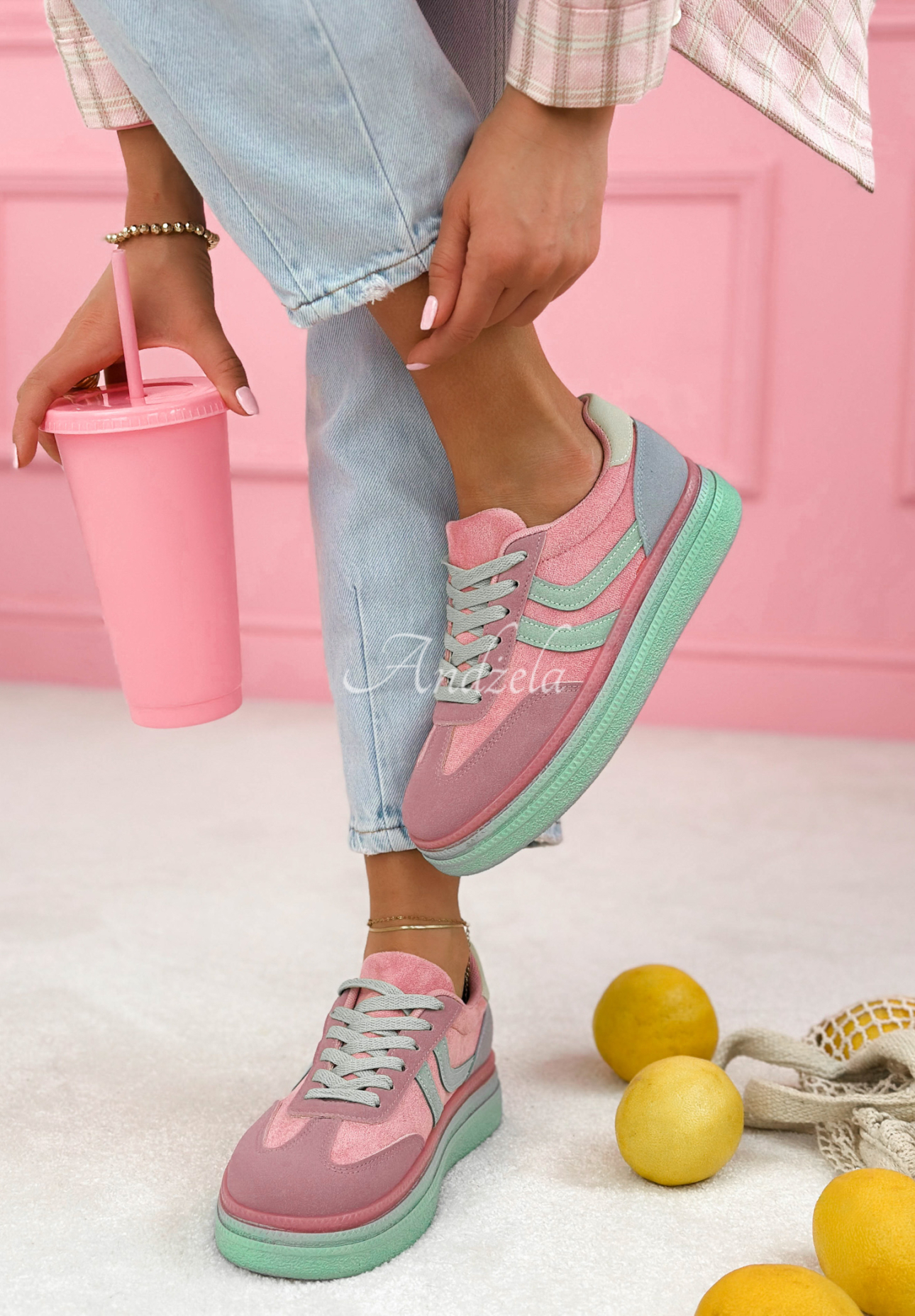 Tenisky Flexi Feet púdrovo ružová