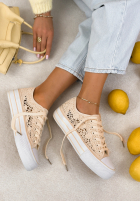 Koronkowe Tenisky Charming Lace ecru