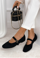 semiošové balerinki z paskiem Vivienne púdrovo ružová