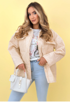 Prešívaná Bunda z kołnierzem i kieszeniami Sunflower blankytná