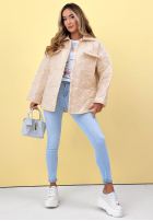 Prešívaná Bunda z kołnierzem i kieszeniami Sunflower blankytná