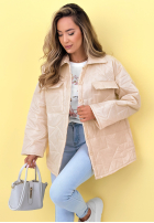 Prešívaná Bunda z kołnierzem i kieszeniami Sunflower blankytná