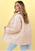 Prešívaná Bunda z kołnierzem i kieszeniami Sunflower blankytná