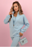 Súprava Mikina, Legíny, top 3in1 Look At Me modrý