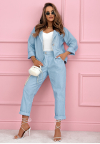 Sztruksowy Súprava Sako i Nohavice Goodbye Lovely ružový