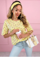 Tričko w różyczki La Rosa ružový