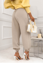 látkové Nohavice ze ściągaczami What You Wanted blankytné