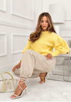 látkové Nohavice ze ściągaczami What You Wanted blankytné