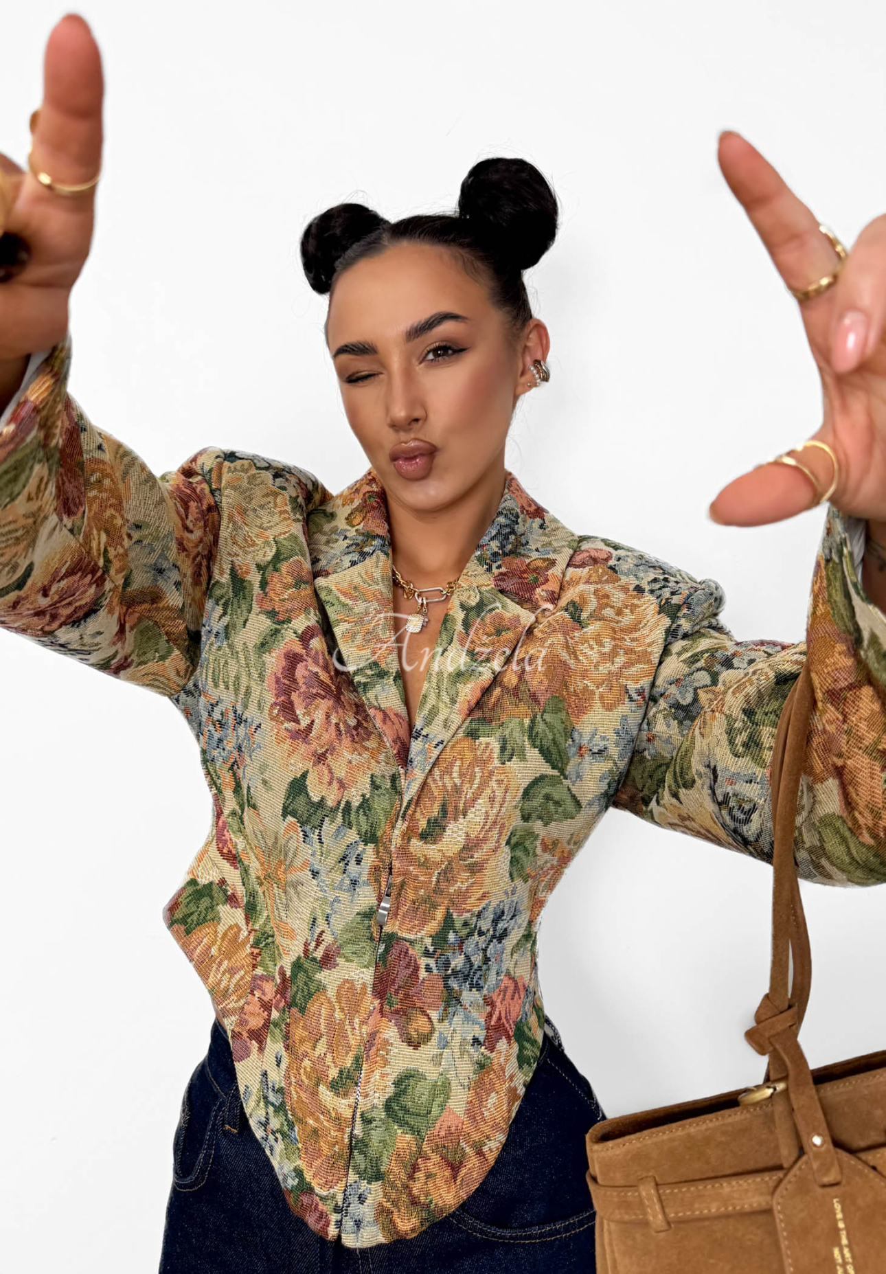 Žakárové korzetové sako z bavlny La Milla Amanda béžová