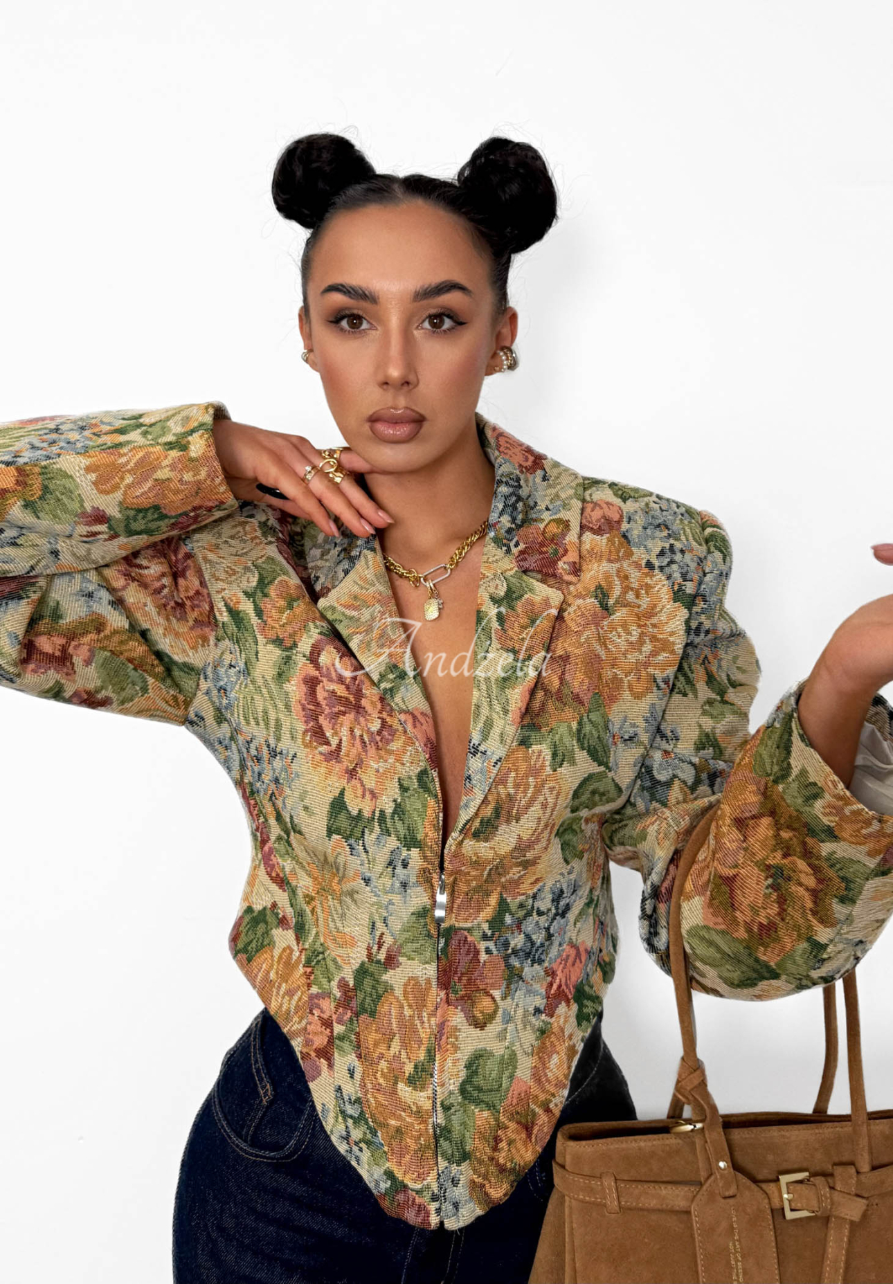 Žakárové korzetové sako z bavlny La Milla Amanda béžová