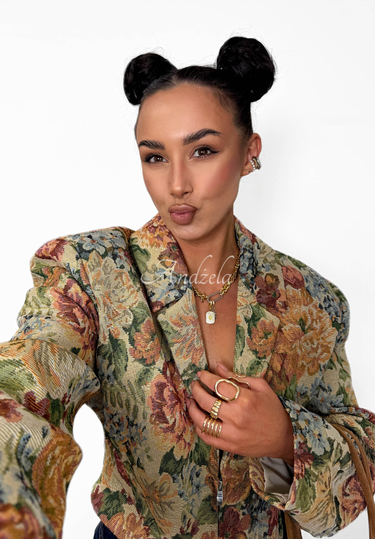 Žakárové korzetové sako z bavlny La Milla Amanda béžová