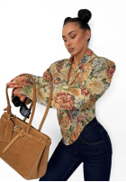 Żakardowa gorsetowa Sako La Milla Amanda béžová