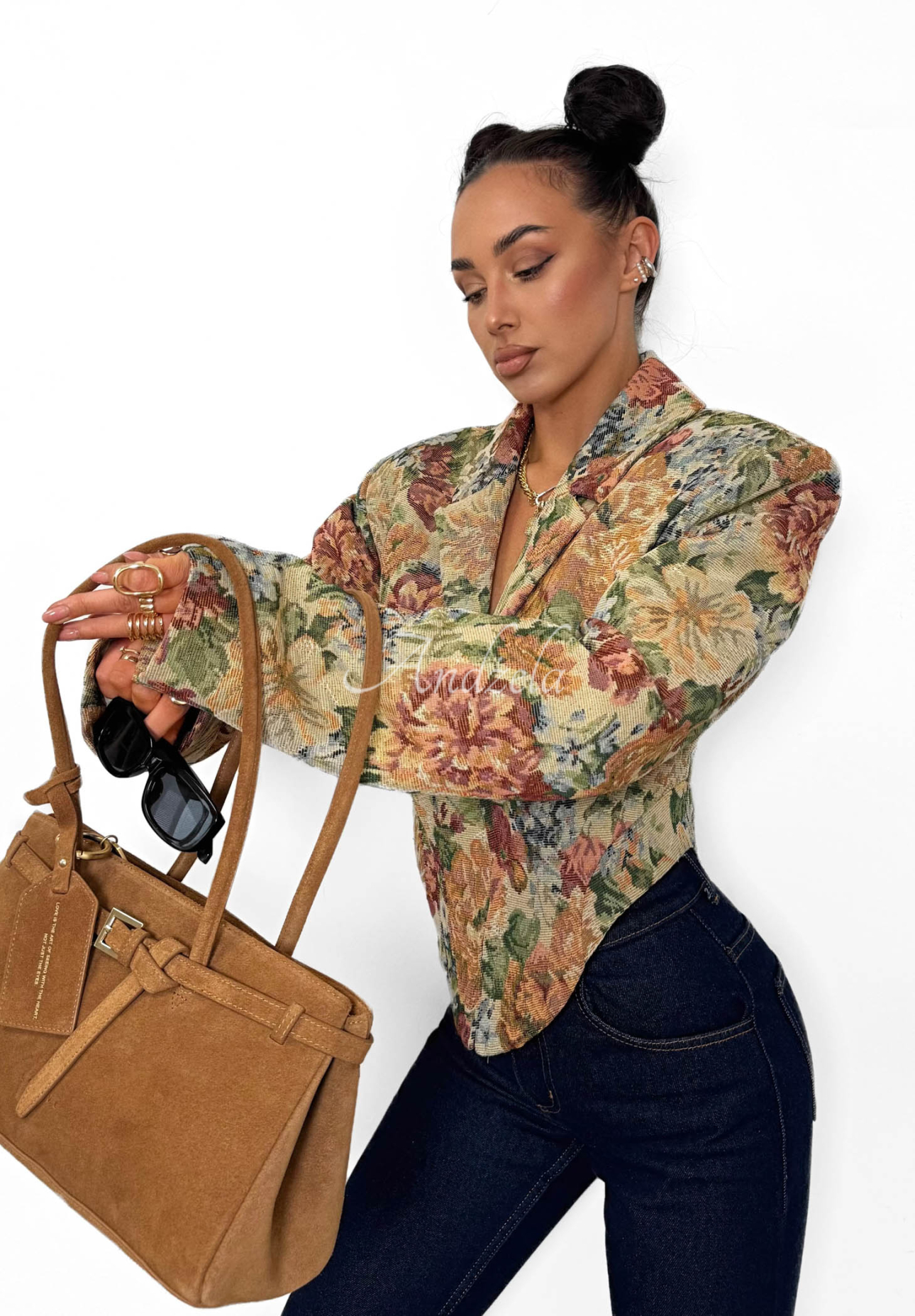 Žakárové korzetové sako z bavlny La Milla Amanda béžová