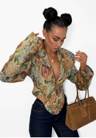 Żakardowa gorsetowa Sako La Milla Amanda béžová