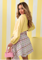 Mikina z bufiastymi rękawami Silent Power ružová