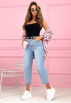 Nohavice džínosové straight Don’t Move Now svetlomodré