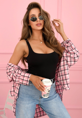 Top na ramienka Solaria čierne