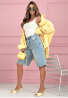 Krótkie džínosové spodenki z kryształkami Ottavia svetlomodré