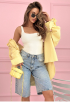 Krótkie džínosové spodenki z kryształkami Ottavia svetlomodré