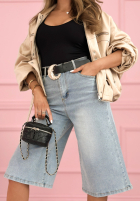 džínosové Nohavice bermudy z szerokimi nogawkami Buffalo River svetlomodré