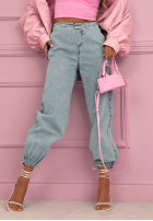 Nohavice džínosové joggery Beatricia svetlomodré