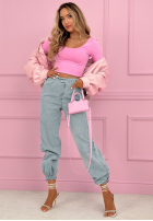 Nohavice džínosové joggery Beatricia svetlomodré