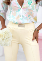 látkové Nohavice Pretty On Point červené