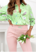 Wzorzysta Košeľa Soft Wings pistaciová