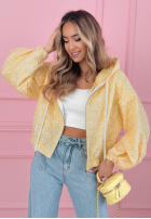 Żakardowa Bunda bomberka Madelyn žltá