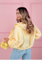Żakardowa Bunda bomberka Madelyn žltá