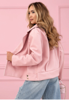 Zamszowa dwurzędowa Bunda Sylvie žltá