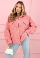 Krátka Bunda sherpa kożuszek Anyana blankytná