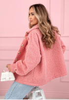 Krátka Bunda sherpa kożuszek Anyana blankytná