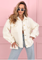 Krátka Bunda sherpa kożuszek Anyana blankytná