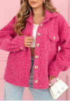 Krátka Bunda sherpa kożuszek Anyana blankytná