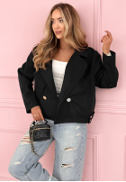 Zamszowa dwurzędowa Bunda Sylvie žltá