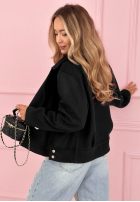 Zamszowa dwurzędowa Bunda Sylvie žltá