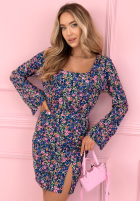 Kwiecista Šaty mini Florina čierna