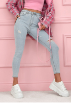 Nohavice džínosové skinny Irene svetlomodré