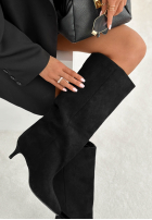 semiošové Čižmy na szpilce Better Without You čierne