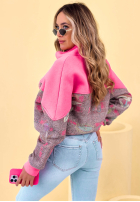 Mikina ze stójką so vzormi Alice žltá