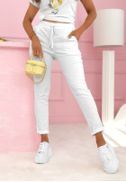 látkové Nohavice Archie béžové